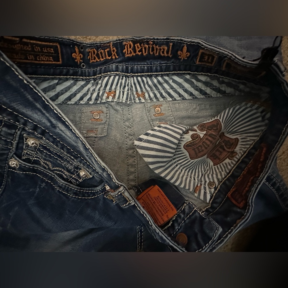 Rock Revival Jen Dark Indigo Skinny Jeans - Picture 8 of 16
